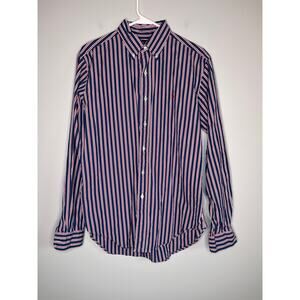 Ralph Lauren Patriotic Pinstripe Old Money New England Classic Prep Shirt M